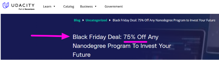 Udacity Black Friday